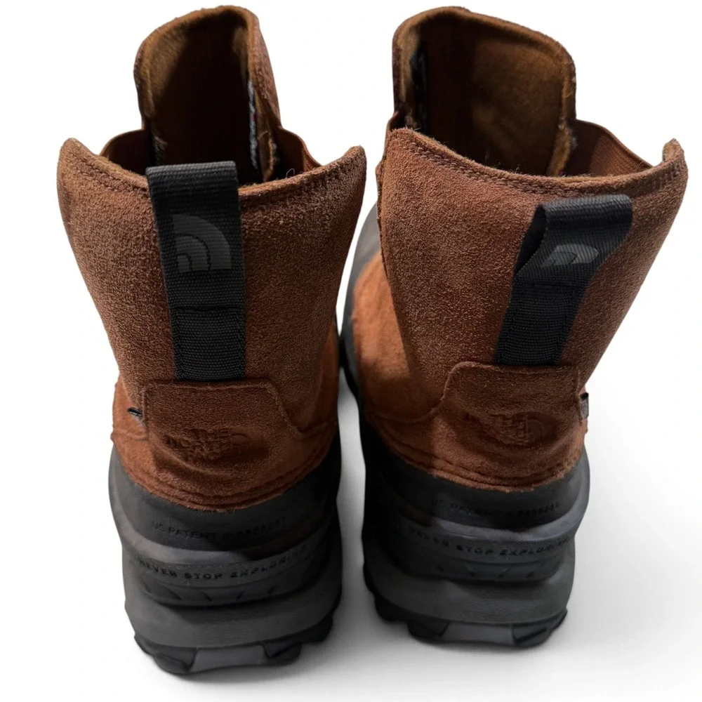 The North Face Chilkat IV 400 Chelsea Boots Brown Black Suede NF0A4OAG Mens 9.5